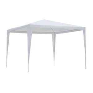 GAZEBO WAN ESTENSIBILE 3X3 IN FERRO E POLIETILENEE BIANCO FDM-JU-006