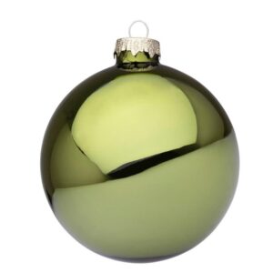 BIZZOTTO SFERA NATALE VETRO VERDE MIRTO LUCIDO S5763