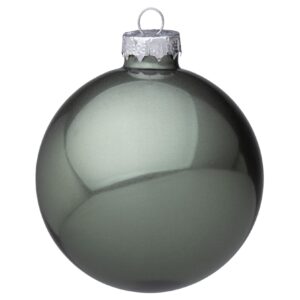BIZZOTTO SFERA NATALE VETRO VERDE CHIARO SHIMMER