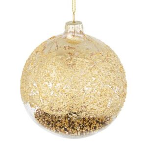 BIZZOTTO SFERA NATALE VETRO FUSION ORO D100 ART.0930416
