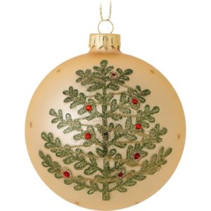 BIZZOTTO SFERA NATALE VETRO ARBRE ORO D100 ART.0934011