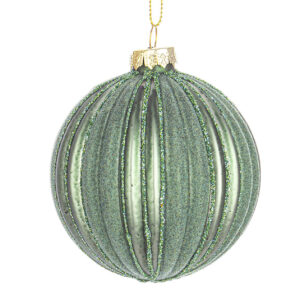BIZZOTTO SFERA NATALE VETRO CLIO VERDE D80 0937404