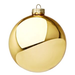 BIZZOTTO SFERA NATALE VETRO ORO RICCO LUCIDO