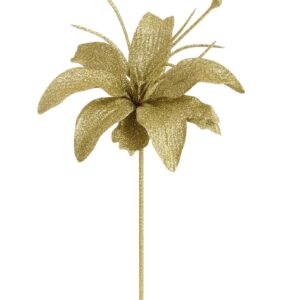 BIZZOTTO PICK JOVITA GIGLIO ORO H17.5CM NATALE 0929684