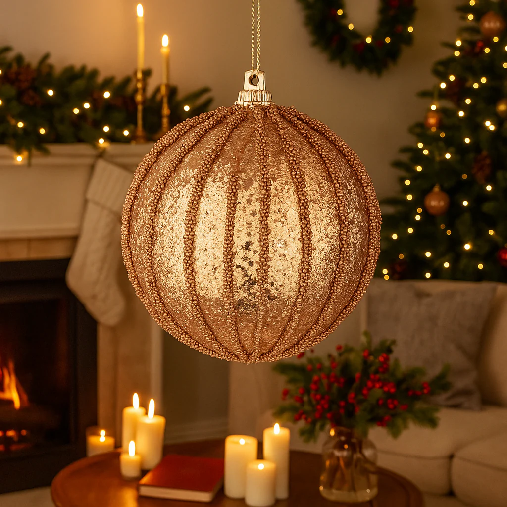 BIZZOTTO SFERA NATALE HANNAH ORO D80 CONF.6PZ ART. 0935793 - immagine 2