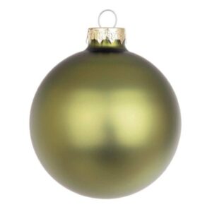 BIZZOTTO SFERA NATALE VETRO VERDE MIRTO OPACO M5763