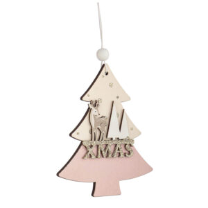BIZZOTTO PENDAGLIO ATWOOD PINO XMAS BIANCO-ROSA ART.0938767