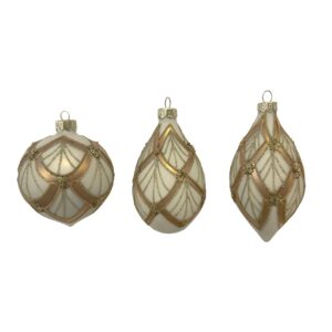 BIZZOTTO PENDAGLIO NATALE VETRO SHOW ORO ASS3 ART.0937459