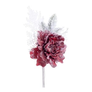 BIZZOTTO PICK PEONIA GINNY ROSSO INNEVATO NATALE ART. 0939408