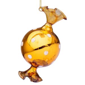 BIZZOTTO PENDAGLIO NATALE VETRO SUGARY ORO 6.5X12 ART.0937274