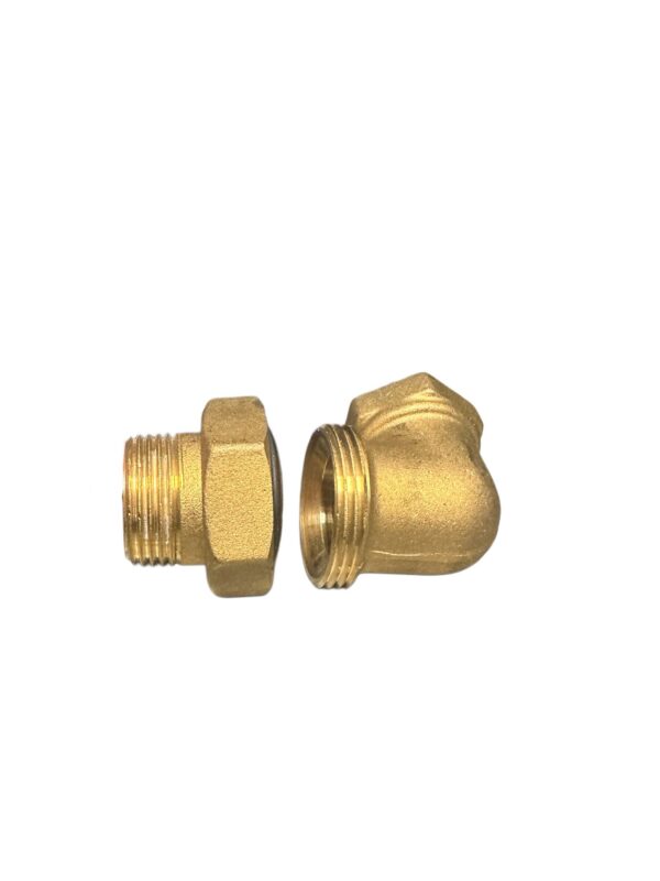 G.T. COMIS RACCORDO CURVO 3PZ 1" MF OTTONE GIALLO