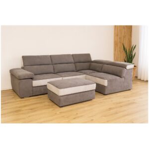 DIVANO ANGOLARE KALAMOS TESS MUNICH CON POUFF STACC