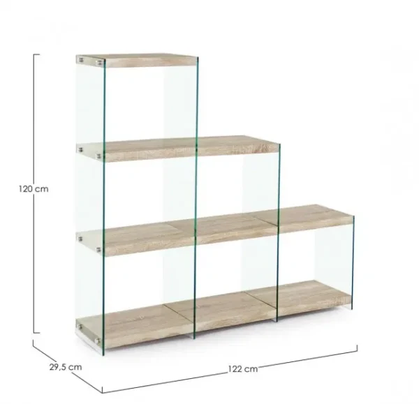 BIZZOTTO LIBRERIA SCALA SURY ROVERE 122X29.5 H120 5732134 - immagine 2