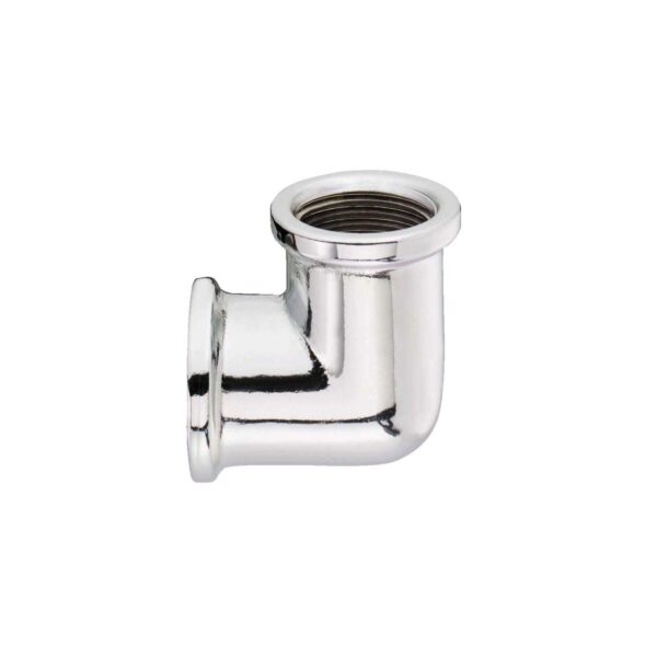 G.T. COMIS GOMITO 3/8 FF OTTONE CROMATO