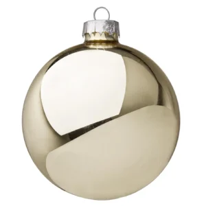 BIZZOTTO SFERA NATALE VETRO CHAMPAGNE CHIARO LUCIDO