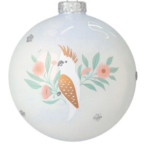 BIZZOTTO SFERA NATALE VETRO COSMOS BIANCO