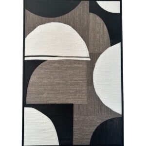 BIZZOTTO QUADRO CON CORNICE C-C MOD TESSUTO F92-2 82,6X122,6CM TELA