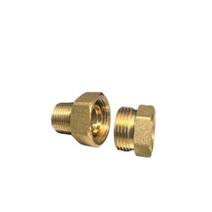 G.T. COMIS RACCORDO DRITTO 3PZ 1" MF OTTONE GIALLO