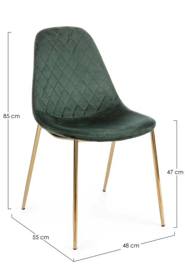 BIZZOTTO SEDIA TERRY VELLUTO VERDE SCURO 0733306 - immagine 2