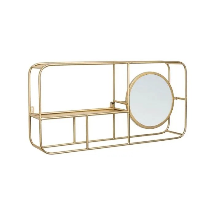 BIZZOTTO MENSOLA C/SPECCHIO NUCLEOS ORO 0740378