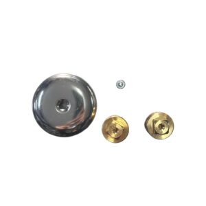 G.T. COMIS TAPPO 1/2 M OTTONE CROMATO CON ROSETTA