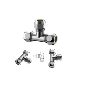 REMER TEE 10X10X10 OTTONE CROMATO