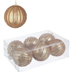 BIZZOTTO SFERA NATALE HANNAH ORO D80 CONF.6PZ ART. 0935793