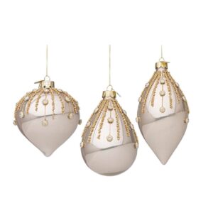 BIZZOTTO PENDAGLIO VETRO SPARK CHAMPAGNE ASS3 NATALE ART. 0934223