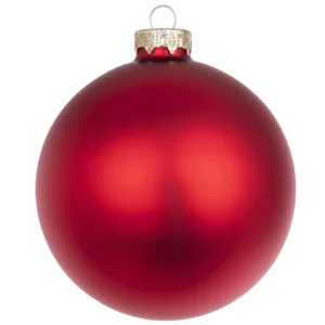 BIZZOTTO SFERA NATALE VETRO ROSSO GRANATA OPACO M199