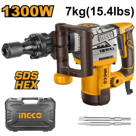 INGCO MARTELLO DEMOLITORE HEX 1300W ART. PDB130018 - immagine 2