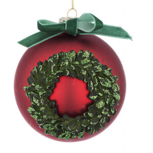 BIZZOTTO SFERA NATALE VETRO CORONA D100 ART.0930653