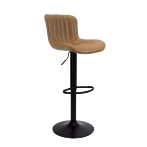 SGABELLO COLORE TORTORA CON GAMBA NERA