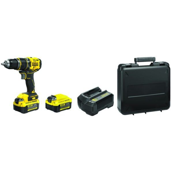 TRAPANO AVVITATORE STANLEY FATMAX 2 BATTERIE 4AH SFMCD721M2K-QW - immagine 2