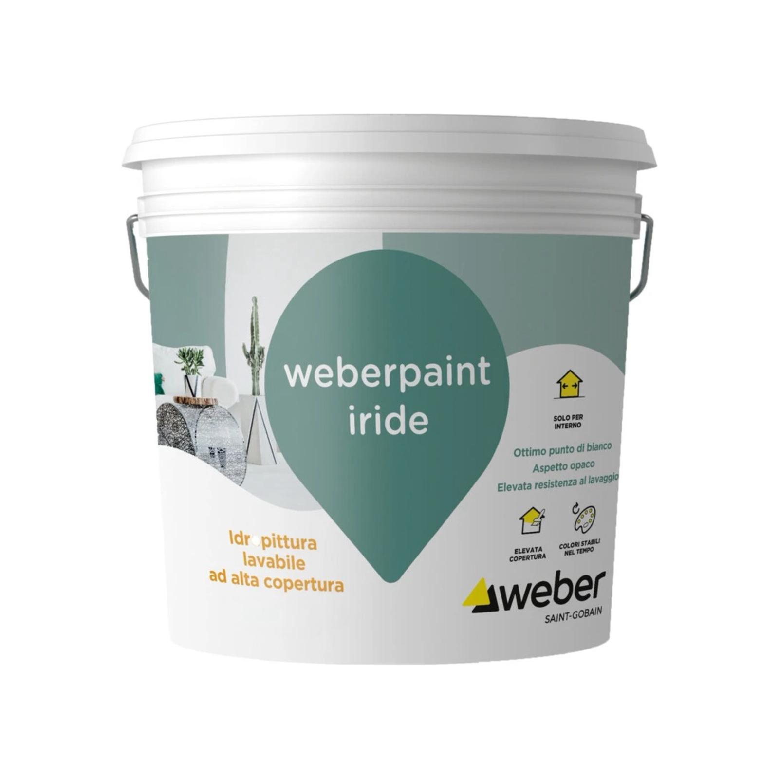 WEBERPAINT IRIDE BAINCO O COLORATO ALTACOPERTURA 4LT 5200939756
