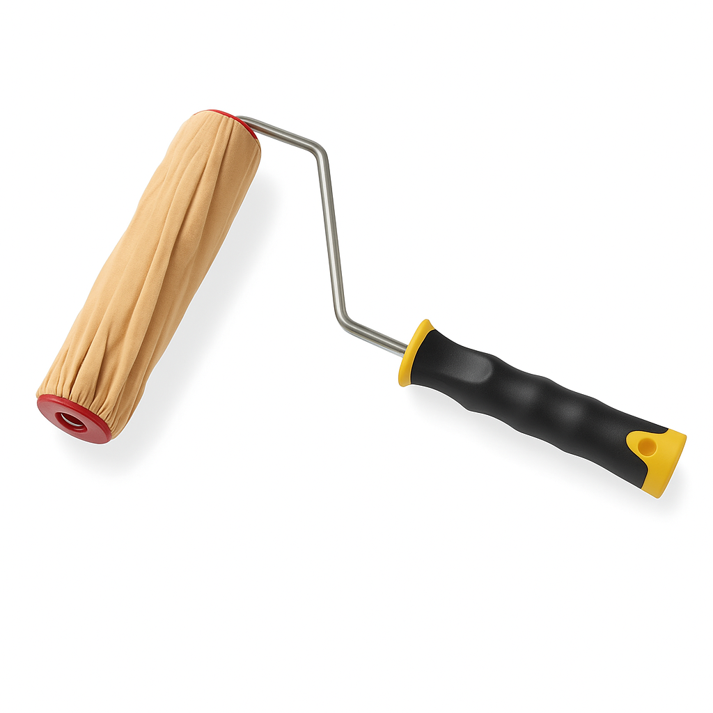 RULLO DECORATIVO PELLI ATTORCIGLIATI CON MANICO TIGRE ART 1188 420