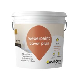 WEBERPAINT IDROPITTURA COVER PLUS 4LT BIANCO O COLORATO 5200941896