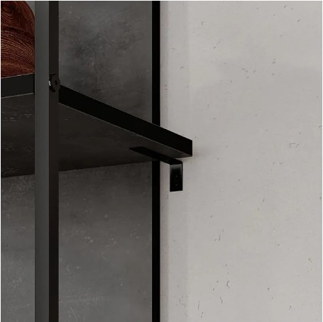 LIBRERIA ARCHY RETRO GREY 5 RIPIANI 53X31.7X180CM - immagine 3