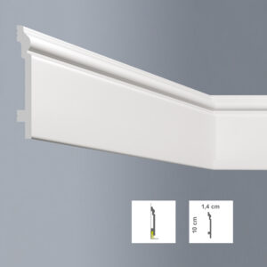 BOVELACCI CORNICE BATTISCOPA IN POLIMERO ESTRUSO L10014