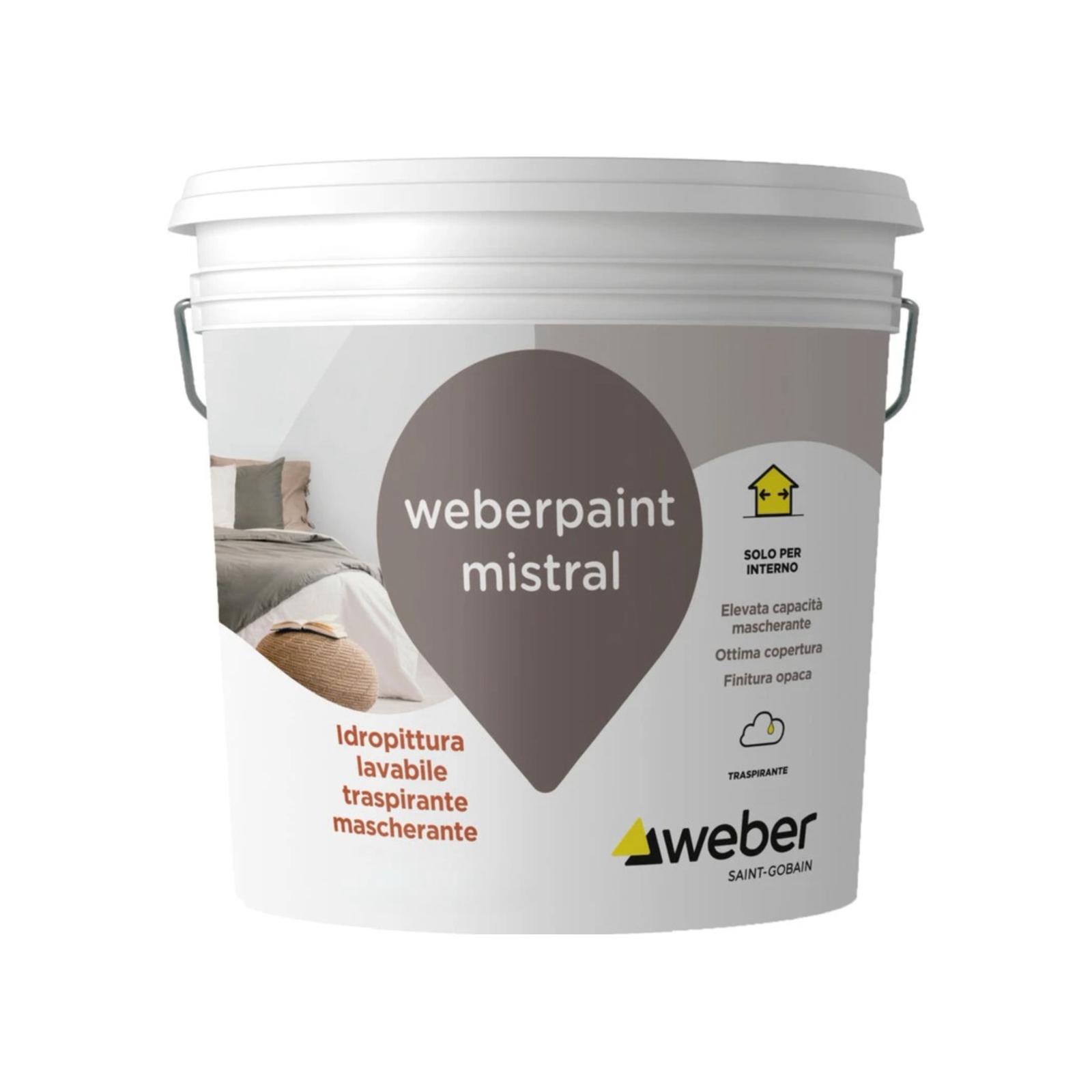 WEBERPAINT MISTRAL 4LT BIANCO O COLORATO 5200939773