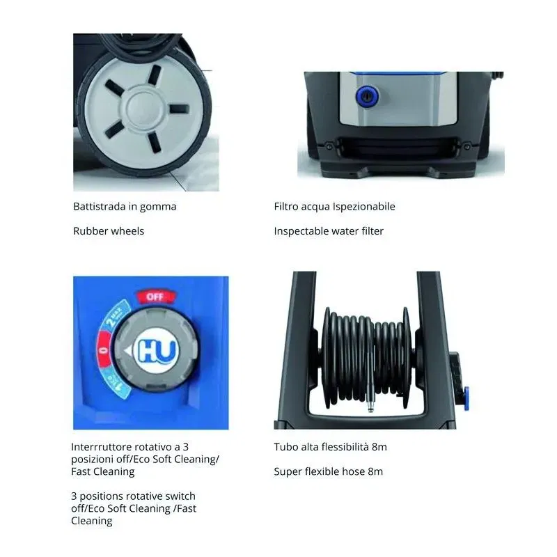 HUFIRMA IDROPULITRICE 2200W DUAL SPEED ART. HU460 COD. 75873-25 - immagine 3