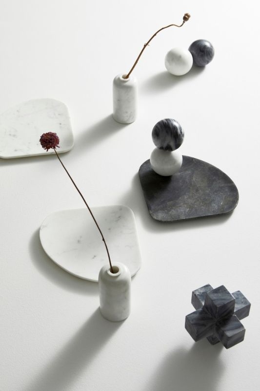 BIZZOTTO VASSOIO DECORATIVO KANDY MARMO BIANCO 30X 0183211 - immagine 2