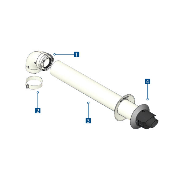 HERMANNS KIT SCARICO FUMI COASSIALE 60/100 99721602 OL0153497 - immagine 3