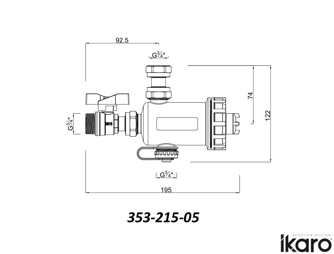 DEFANGATORE FILTRO MAGNETICO 3/4 IKARO 353-215-05 - immagine 3