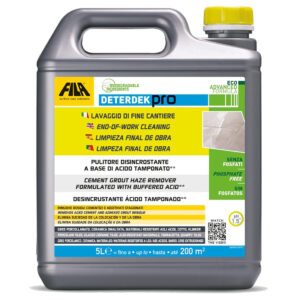 FILA DETERDEK PRO DETERGENTE DISINCROSTANTE ACIDO LT 5 COD.600005ISP