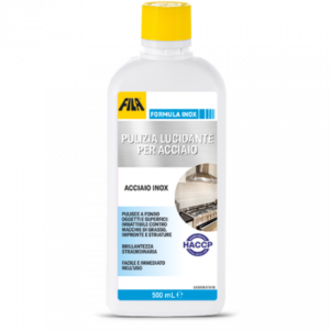 FILA FORMULA INOX DETERGENTE LUCIDANTE ACCIAIO LT 0.5 COD. 30540012