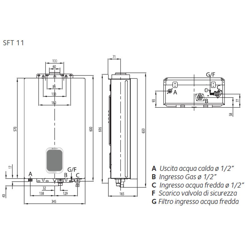 CHAFFOTEAUX SCALDINO AVENIR PLUS 11 LT GPL 3632444 - immagine 3