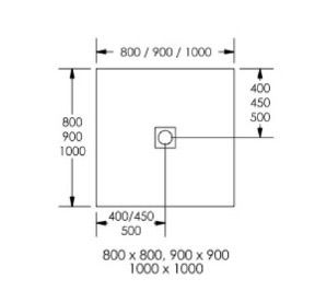 PIATTO DOCCIA STONE 100X100 H3 BIANCO - immagine 2