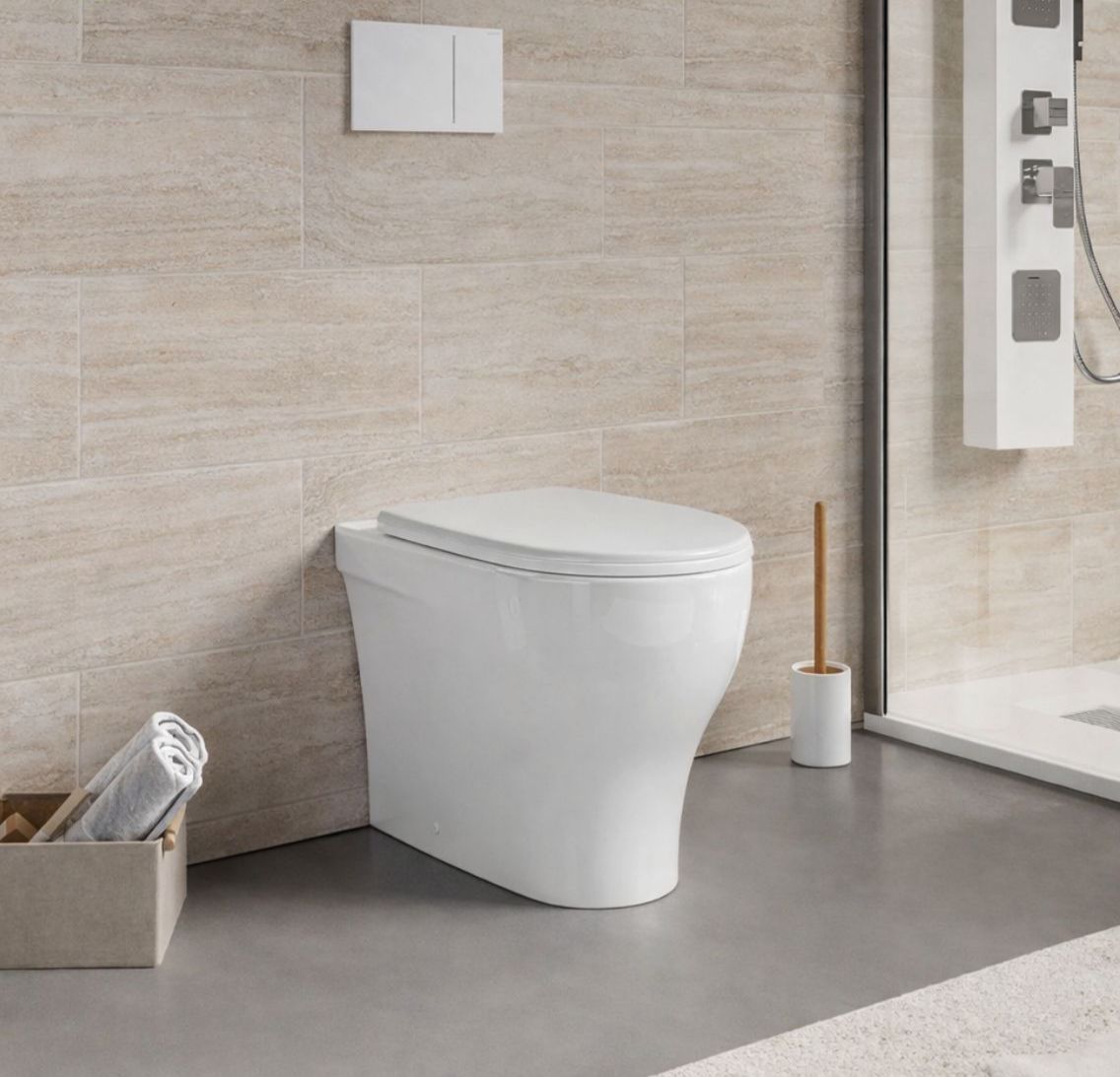 AZZURRA VASO PRATICA EASY CLEAN TRANSLATO BIANCO+ CURVA - immagine 2