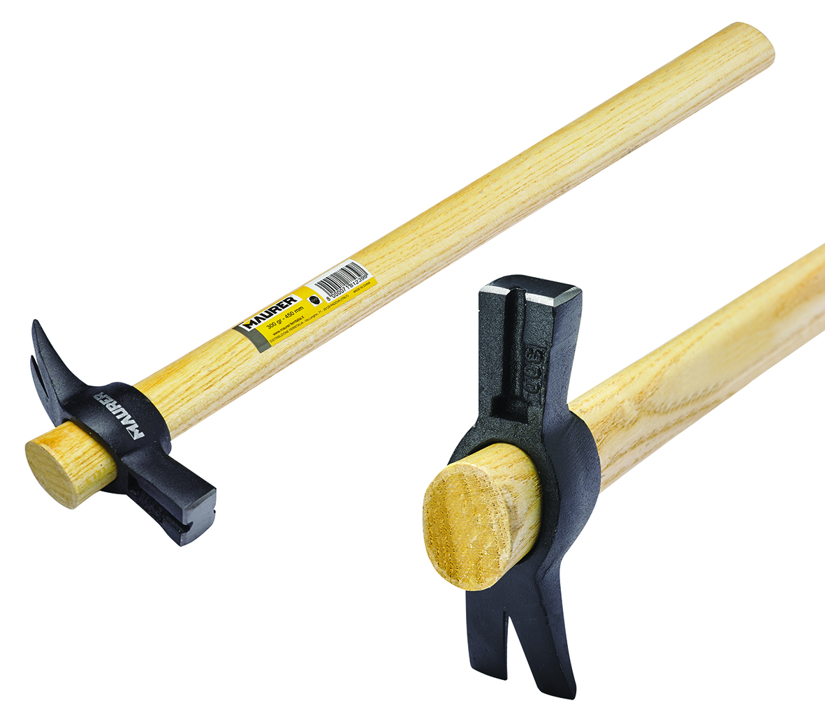 MAURER MARTELLO 300G CARPENTIERE MANICO IN LEGNO - immagine 2