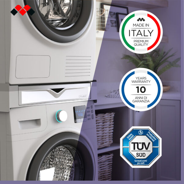 KIT SOVRAPPOSIZIONE TORRE DUO LAVAT/ASCIUG MELICONI 656123 - immagine 3